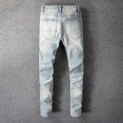 Glacier Edge Ripped Patchwork Jeans – Streetwear Statement Denim