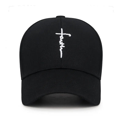 Unisex English Cross Embroidered Baseball Cap