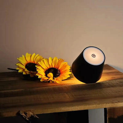 USB Rechargeable Bottle Table Lamp – Touch Control with 3-Color Modes & Stepless Dimming for Bar, Desk & Wine Bottle Lighting