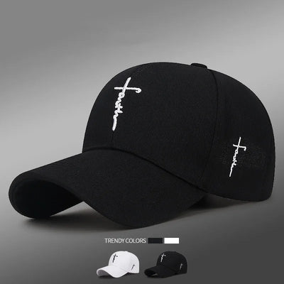 Unisex English Cross Embroidered Baseball Cap