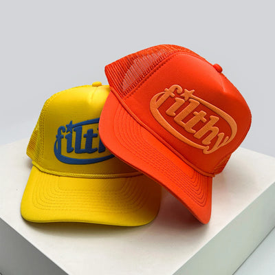 Filthy Worded Color Block Trucker Cap