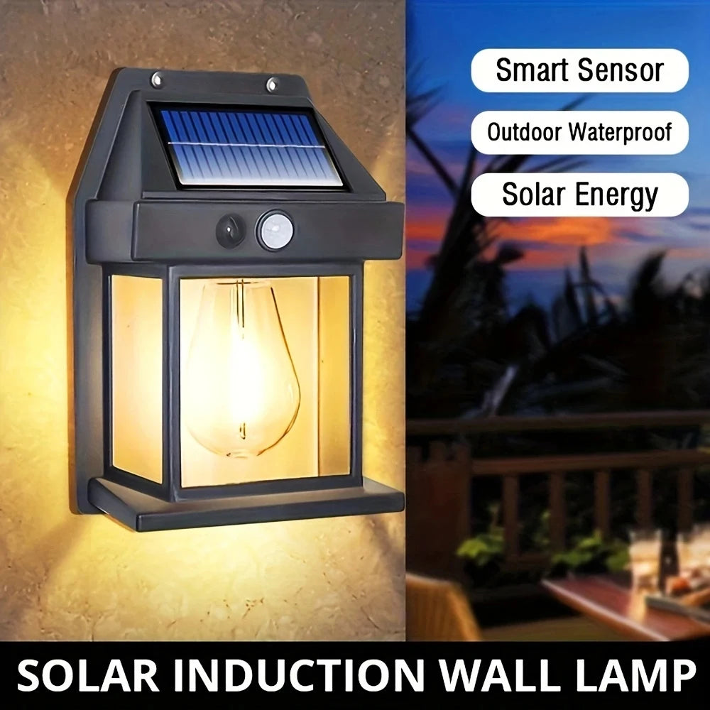 Solar Motion Sensor Wall Light – IP65 Waterproof Outdoor LED Safety Lamp for Patio, Deck, Porch, Garage & Barn