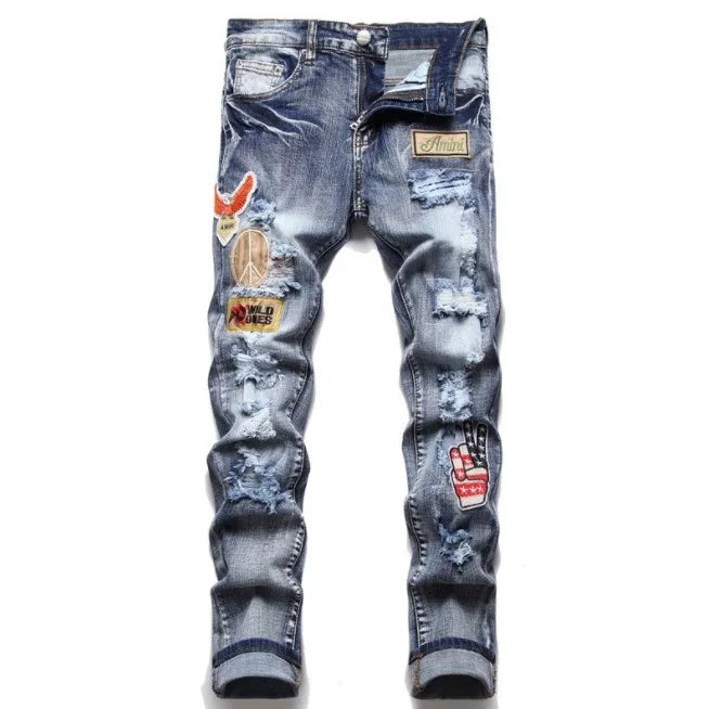 Urban Mosaic Patchwork Jeans – Trendsetter Edition