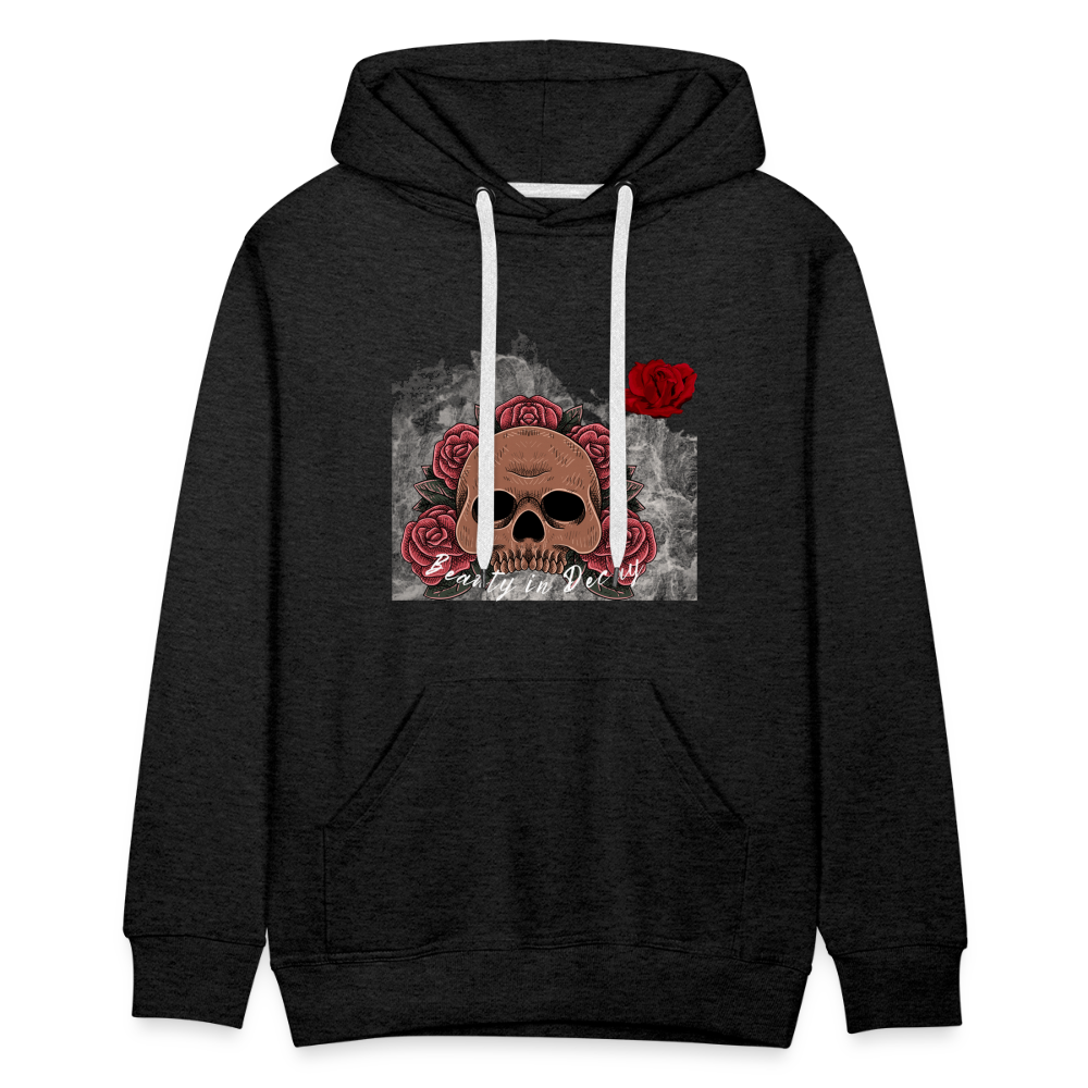 Beauty in Decay Hoodie - charcoal grey