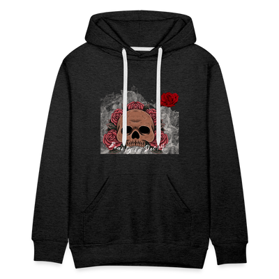 Beauty in Decay Hoodie - charcoal grey