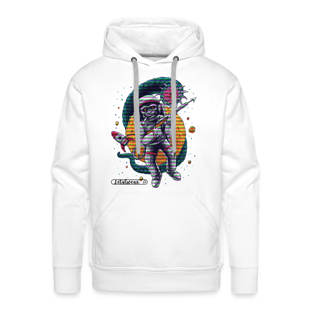 Space Monkey Hoodie - white