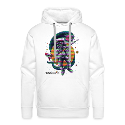 Space Monkey Hoodie - white