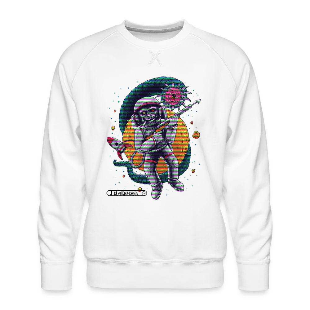 Space Monkey Sweatshirt - white